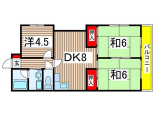 鉄村マンション　Ｓ棟の物件間取画像